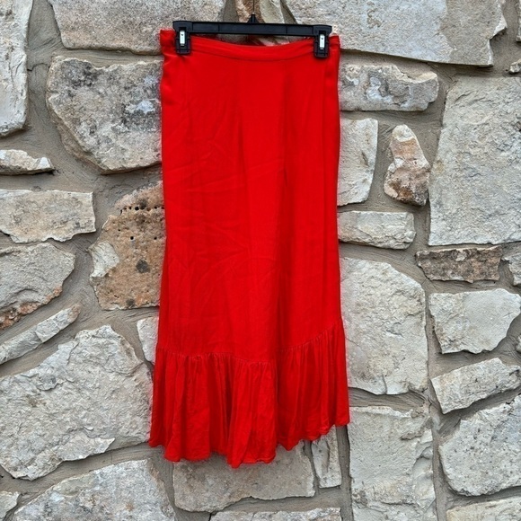 H&M orange skirt size us 8 - Picture 4 of 5